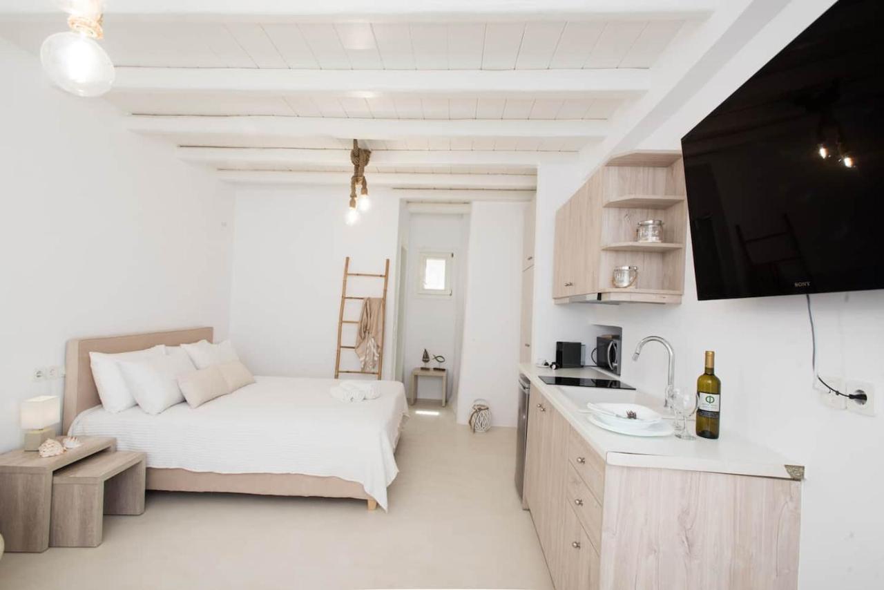 Apartmán Gorgeous Studio In Cycladic Architecture Overlooking The Aegean Houlakia  Exteriér fotografie