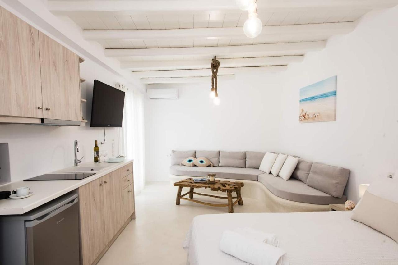 Apartmán Gorgeous Studio In Cycladic Architecture Overlooking The Aegean Houlakia  Exteriér fotografie