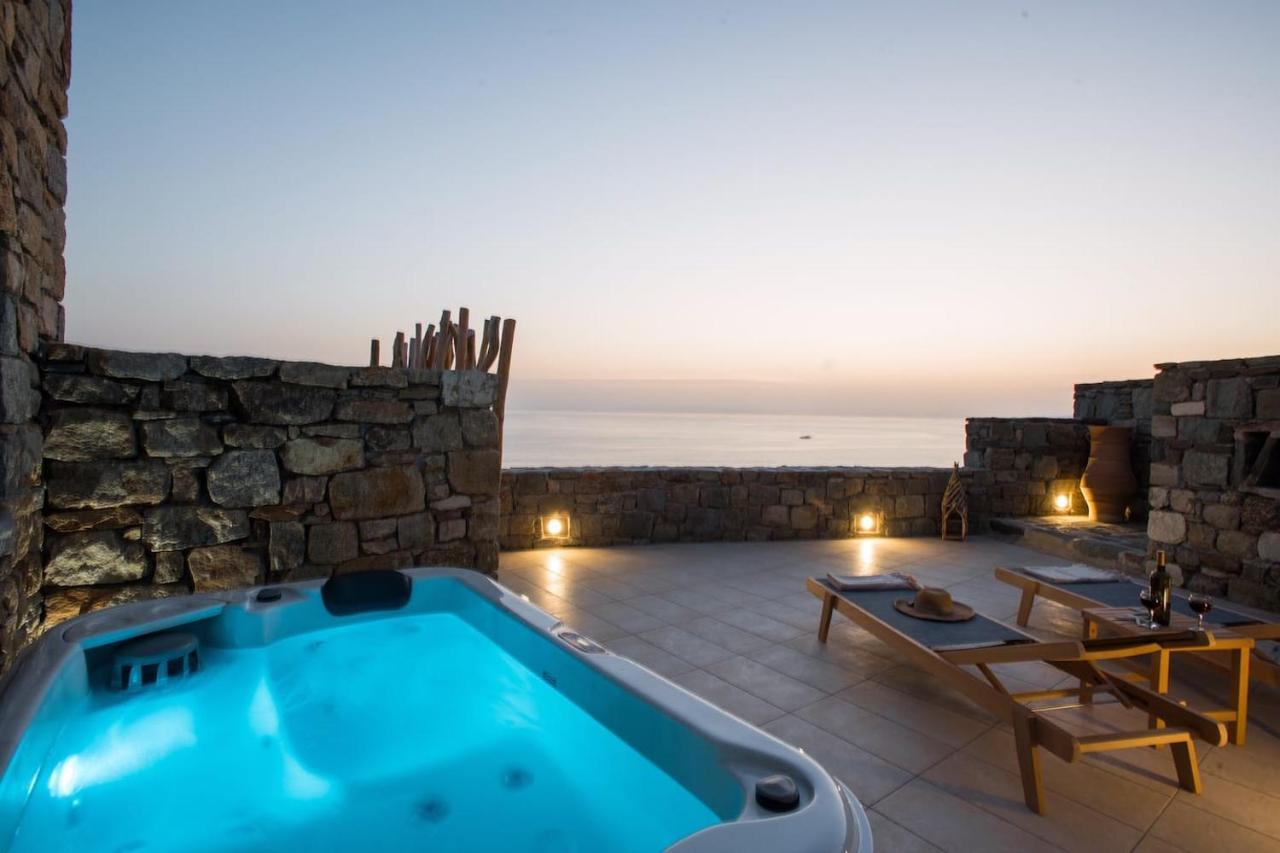Apartmán Gorgeous Studio In Cycladic Architecture Overlooking The Aegean Houlakia  Exteriér fotografie